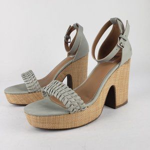 DV by Dolce Vita Women's Coda Ankle Strap Open Toe Platform Sandals Sage 11